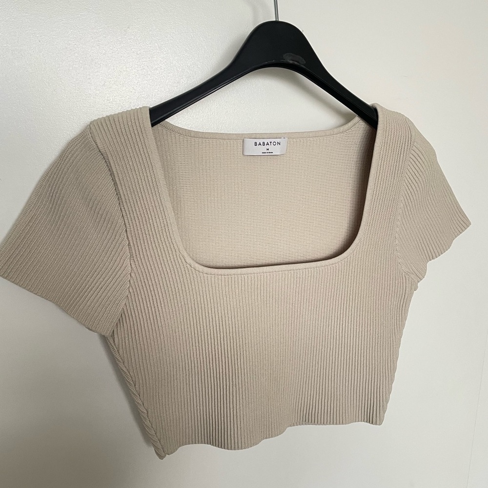 Brand new Sculpt Knit Squareneck Top